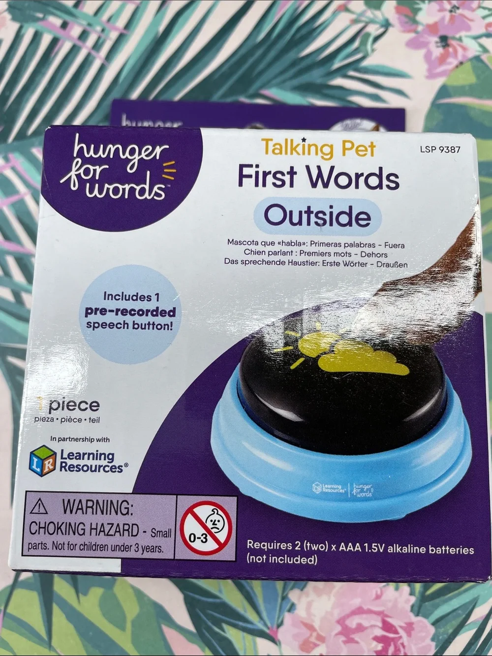 Talking Pet First Words - Outside (Purple & Blue)
